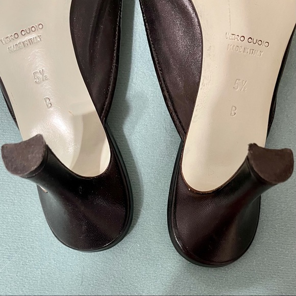 Vintage Cynthia Rowley Peep Toe Slides - Picture 6 of 8